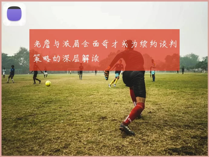 老詹与浓眉会面奇才或为续约谈判策略的深层解读